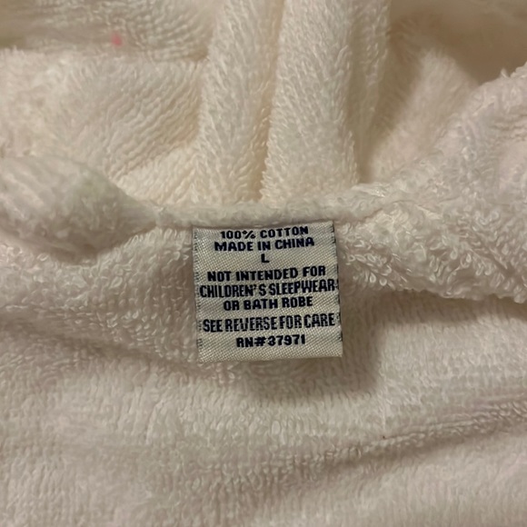 Kids Clubhouse Robe with Embroidered Gold Tone Trim - Picture 5 of 6